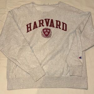 Champion HARVARD off shoulder Crewneck Sweatshirt - light grey